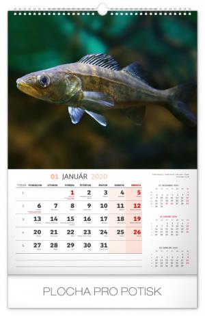 Nástenný kalendár Rybársky SK 2020 PGN-7446-SK-L (2)