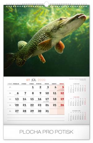 Nástenný kalendár Rybársky SK 2020 PGN-7446-SK-L (8)
