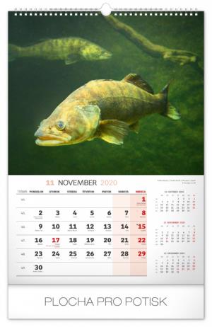 Nástenný kalendár Rybársky SK 2020 PGN-7446-SK-L (12)