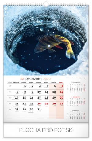 Nástenný kalendár Rybársky SK 2020 PGN-7446-SK-L (13)