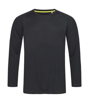 Pánske tričko Active 140 s dlhými rukávmi , 102|Black Opal