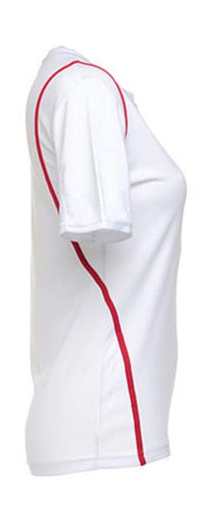 Dámske tričko Gamegear® Cooltex® Zilfre, 057 White/Red (5)