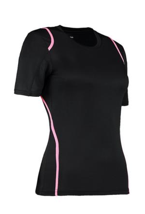 Dámske tričko Gamegear® Cooltex® Zilfre, 178 Black/Fluorescent Pink (2)