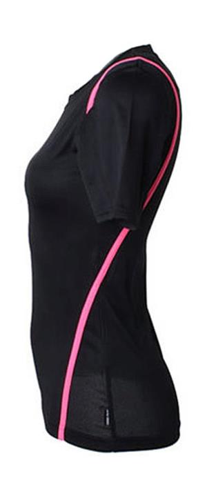 Dámske tričko Gamegear® Cooltex® Zilfre, 178 Black/Fluorescent Pink (3)