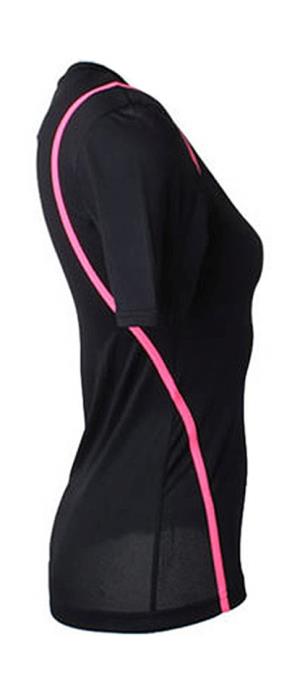 Dámske tričko Gamegear® Cooltex® Zilfre, 178 Black/Fluorescent Pink (5)