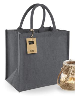 Darčeková taška Jute Midi Tote, 159 Graphite Grey/Graphite Grey (6)