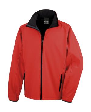 Potlačiteľná Softshellová bunda, 451 Red/Black