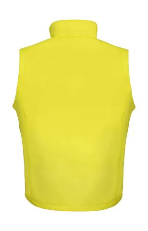 Potlačiteľná Softshellová vesta, 657 Yellow/Black