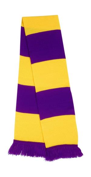 Pletený šál<P/>, 352 Purple/Yellow