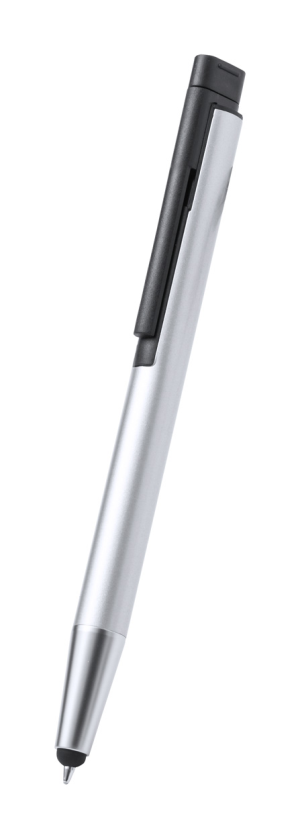 Usb guličkové pero Xaba 16 GB, strieborná
