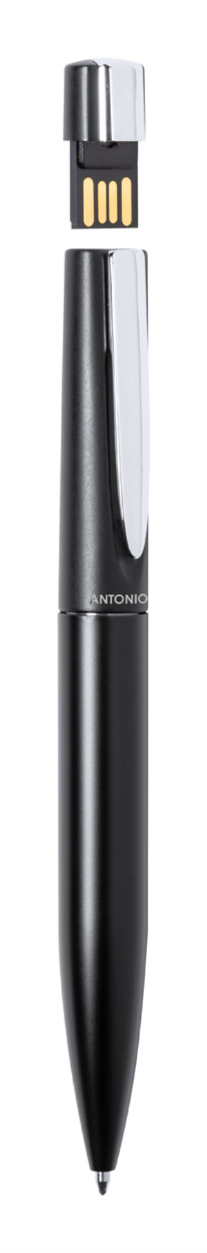 USB guličkové pero Lierok 32 GB, čierna (5)