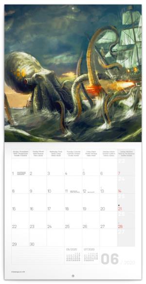Poznámkový kalendár Fantasy 2020 PGP-7275-V (2)