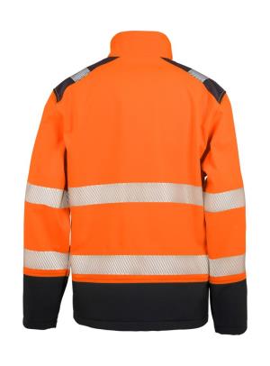 Reflexná bunda Ripstop Safety Softshell, 478 Fluorescent Orange/Black (2)