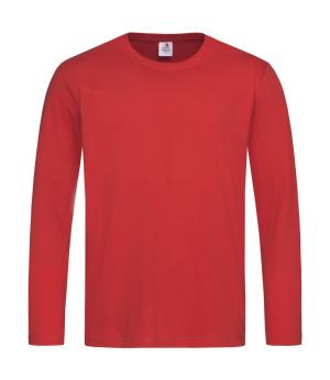 Pánske tričko Classic s dlhými rukávmi, 402 Scarlet Red