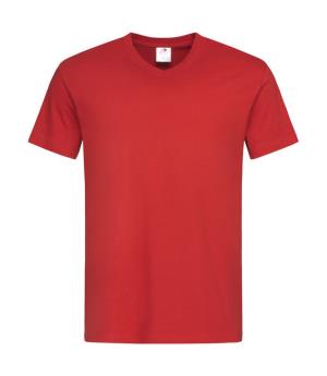 Pánske tričko Classic s V-výstrihom, 402 Scarlet Red