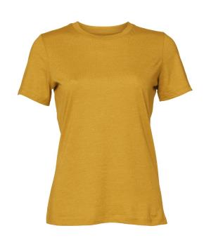 Dámske voľné tričko CVC Jersey s krátkymi rukávmi, 646 Heather Mustard