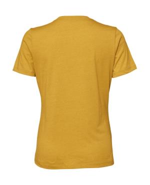 Dámske voľné tričko CVC Jersey s krátkymi rukávmi, 646 Heather Mustard (3)