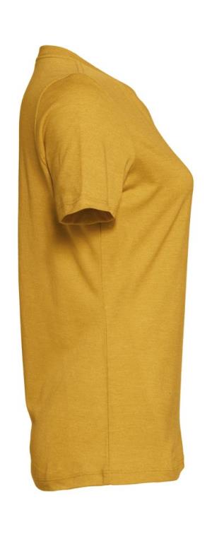 Dámske voľné tričko CVC Jersey s krátkymi rukávmi, 646 Heather Mustard (4)