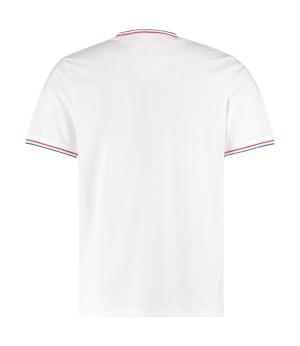 Fashion Fit Tipped Tee, 083|White/Red/Royal (2)