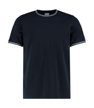 Fashion Fit Tipped Tee, 254 Navy/White/Light Blue