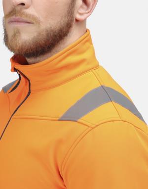 Bunda Pro Hi Vis Softshell Jacket, 466 Orange/Navy (8)