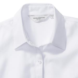 Dámska košeľa s dlhými rukávmi Herringbone, 000 White (5)