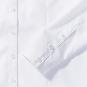 Dámska košeľa s dlhými rukávmi Herringbone, 000 White (6)