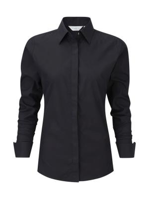 Dámska košeľa s dlhými rukávmi Ultimate Stretch, 101 Black