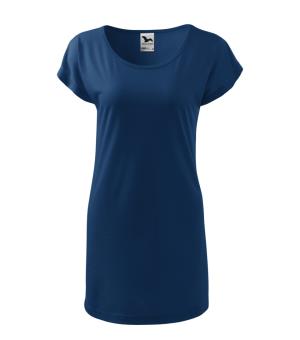 Predĺžené dámske tričko / Šaty Love 123, 87 Polnočná Modrá (2)