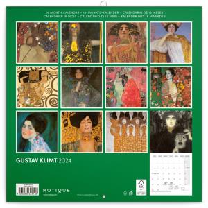 Poznámkový kalendár Gustav Klimt 2024 PG (ZV) (15)