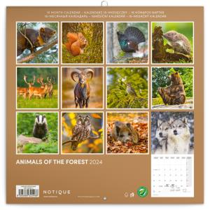 Poznámkový kalendár Zvieratká z lesa 2024 PG (15)