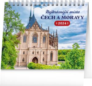 Český stolový kalendár Najkrajšie miesta Čech a Moravy 2024 PG