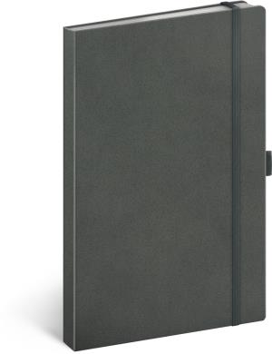 Notes Sivý, bodkovaný, 13 × 21 cm, sivá