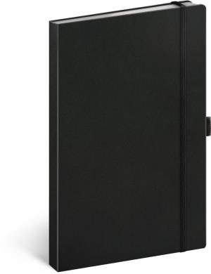 Notes Čierny, bodkovaný, 13 × 21 cm, čierna