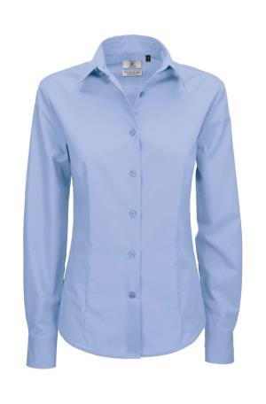 Dámska košeľa Poplin s dlhými rukávmi Smart LSL, 310 Business Blue