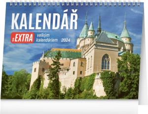Český stolový kalendár S extra veľkým kalendáriom 2024 PG