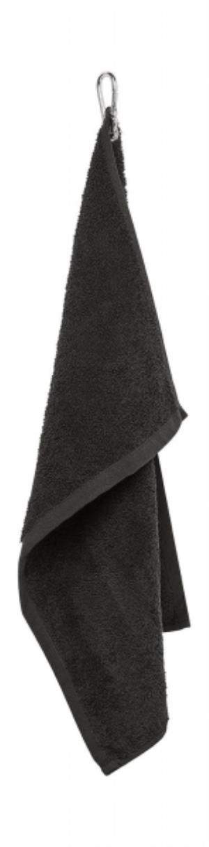 Golfový uterák Thames 30x50 cm, 101 Black
