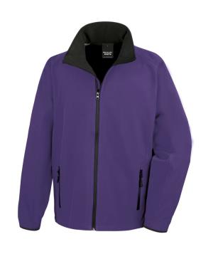 Potlačiteľná Softshellová bunda, 371 Purple/Black