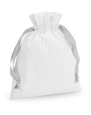 Bavlnená darčeková taška so sťahovacou stuhou, 078 Soft White/Light Grey (4)