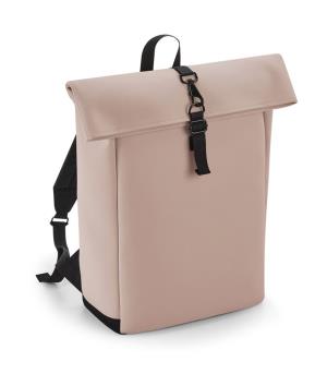 Matný PU ruksak Rolltop, 710 Nude Pink