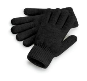 Pohodlné rukavice s rebrovanou manžetou, 144 Black Marl