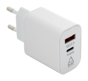 RABS USB nástenná nabíjačka Recharge, Biela