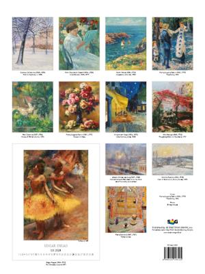 Nástenný kalendár Impressionists 2024 (3)