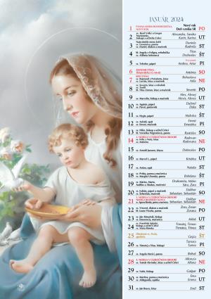 Nástenný kalendár Katolícky kalendár 2024 (2)