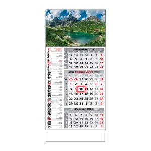 Plánovací kalendár ŠTANDARD 3M kombi 2024, Vzor A