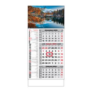 Plánovací kalendár ŠTANDARD 3M kombi 2024, Vzor G