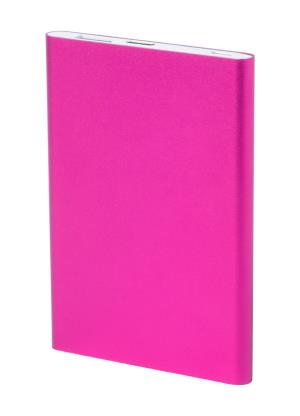 Hliníková powerbanka Villex, purpurová