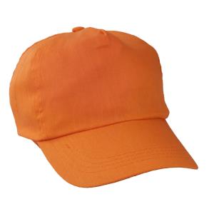 Bejzbalová 5-panelová detská šiltovka Sport, oranžová