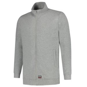 Unisex mikina na zips T45, tG_grey melange