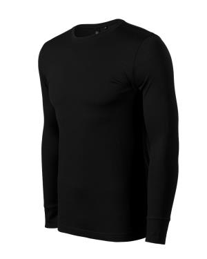 Tričko pánske  Merino Rise LS, 01 Čierna